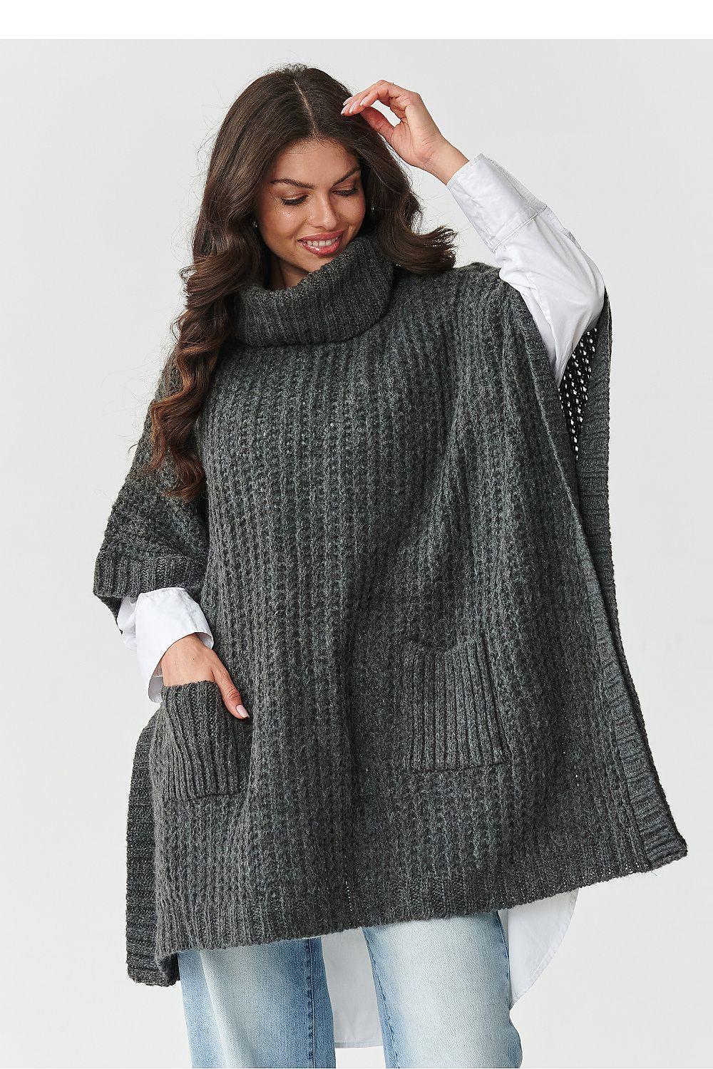 Turtleneck model 217653 Makadamia