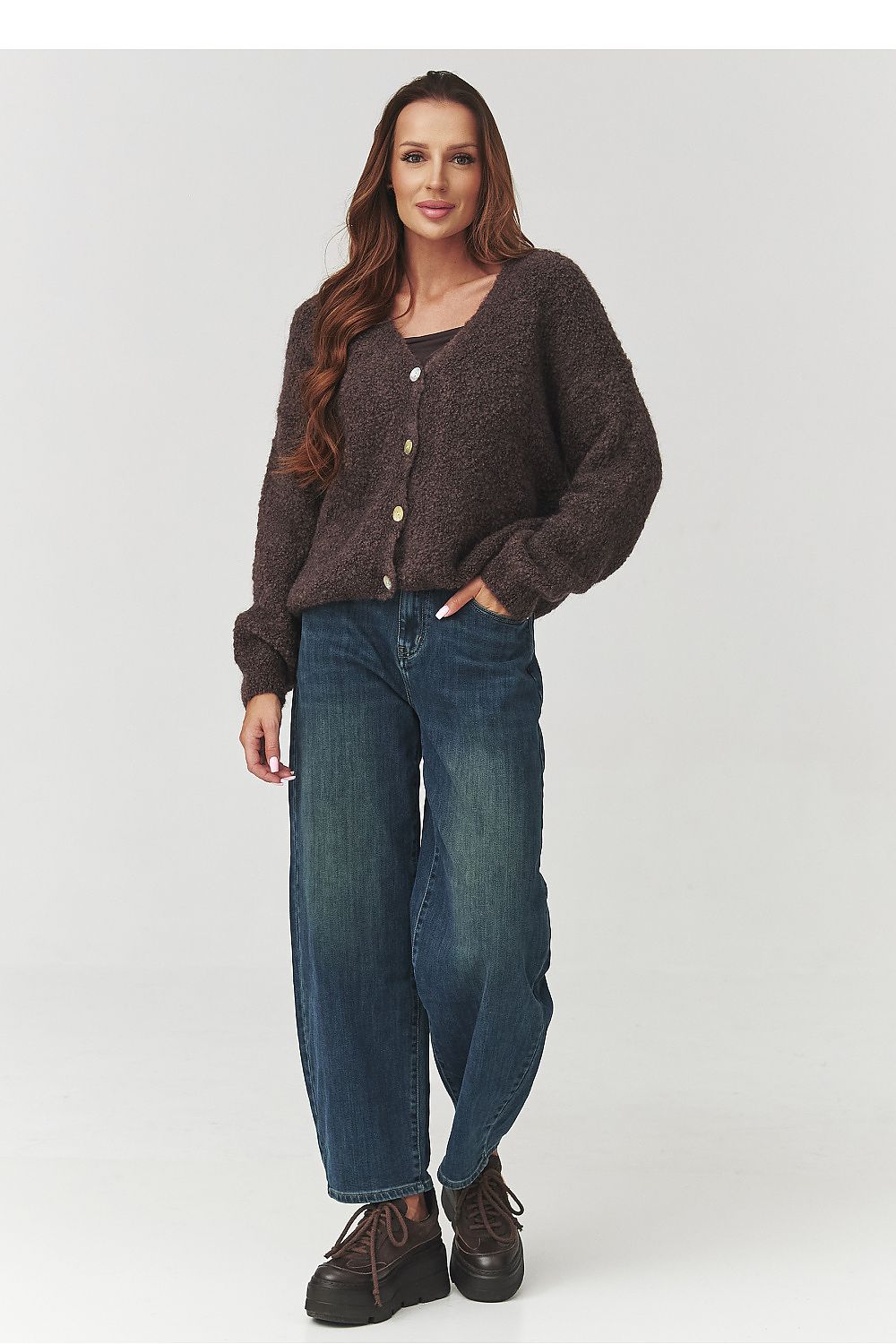  Cardigan model 219737 Makadamia 