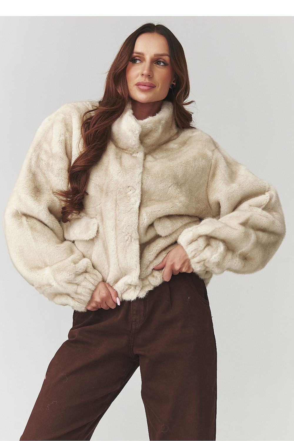  Jacket model 220779 Makadamia 