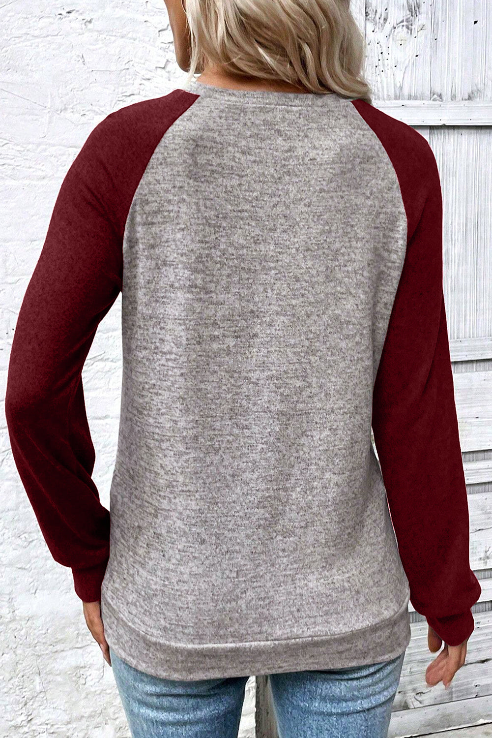 Evergreen Colorblock Raglan Long Sleeve T Shirt